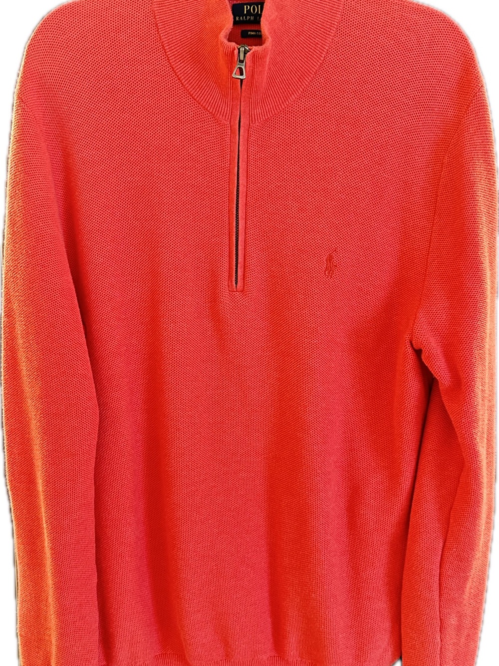 Ralph Lauren Men's Pima Cotton Zip-Neck Sweater